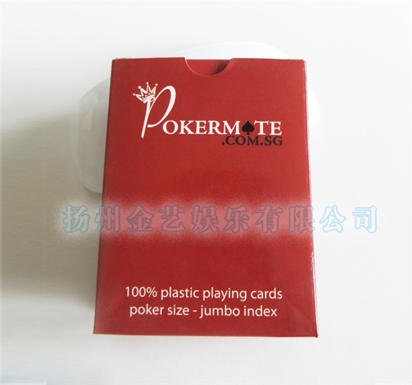 POKERMOTE 塑料牌 寬牌 撲克 紅藍 63x88mm